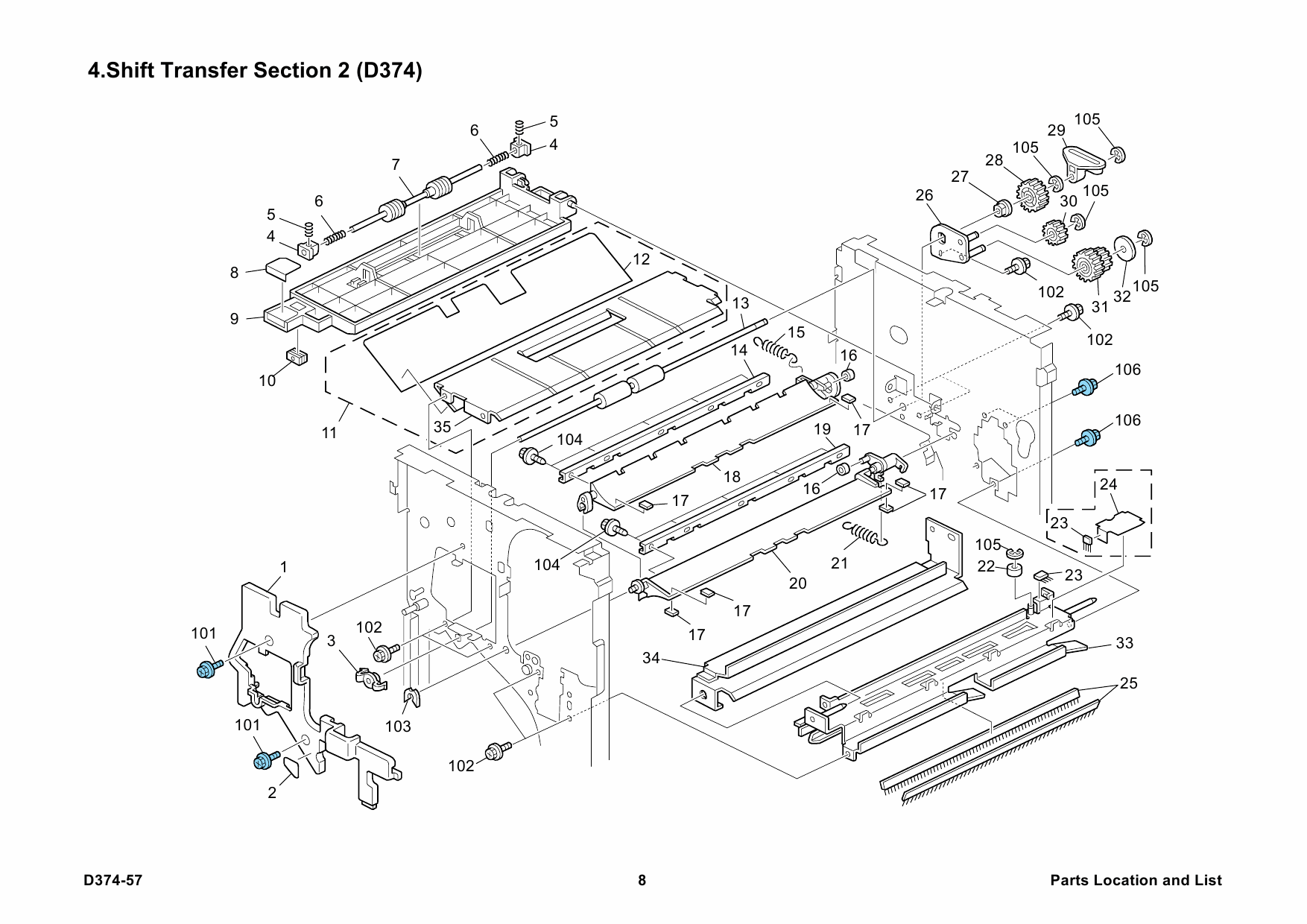 RICOH Options SR4030 D374 FINISHER Parts Catalog PDF download-5 RICOH Options SR4030 D374 FINISHER Parts Catalog PDF download-5